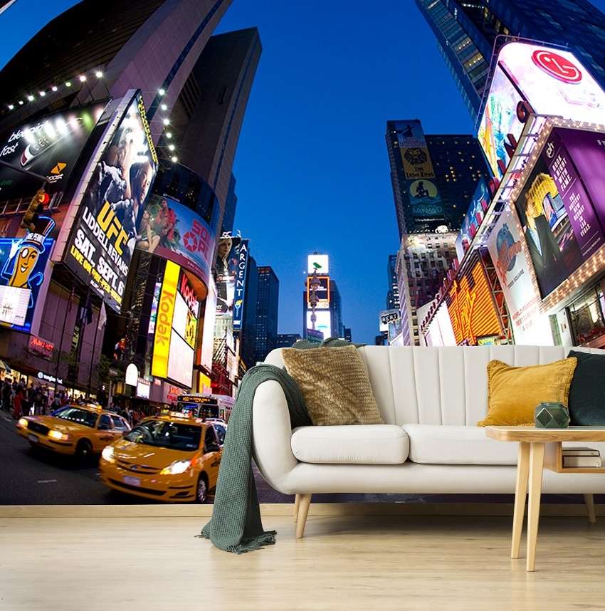 Times Square New York Nacht Kleurrijk
