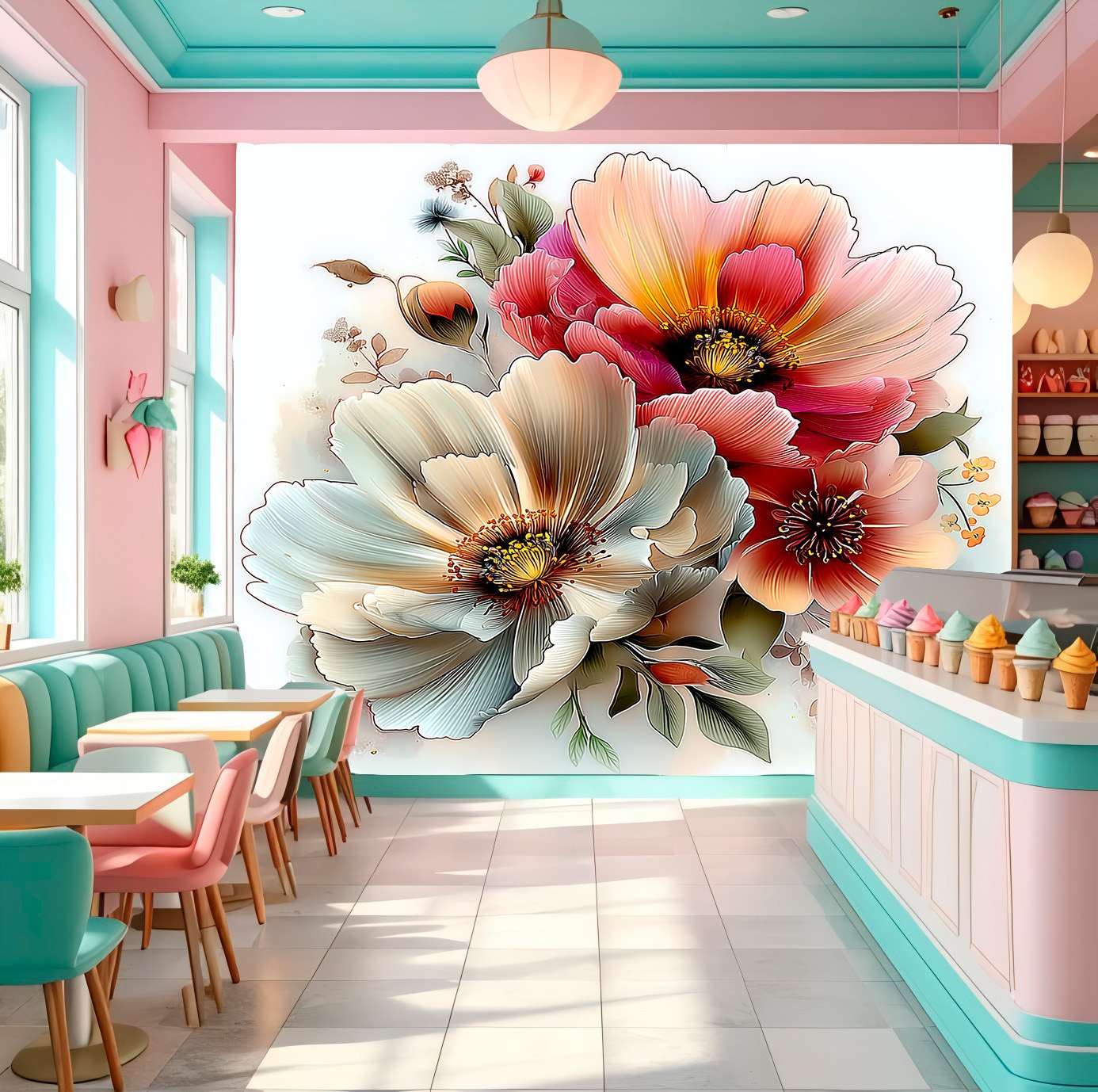 Elegante Bloemen Zachte Kleuren