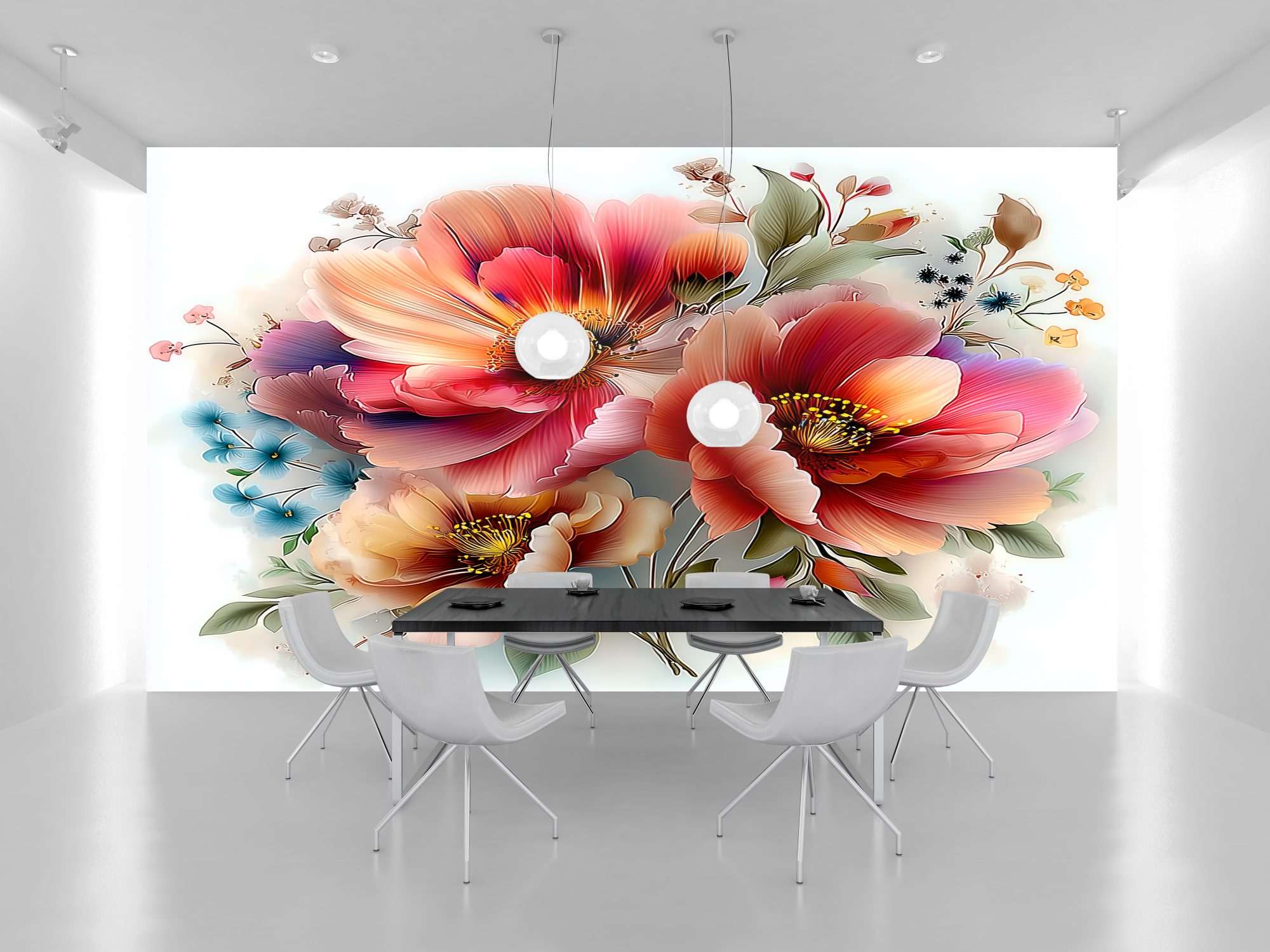 Kleurrijke Pastelbloemen Modern