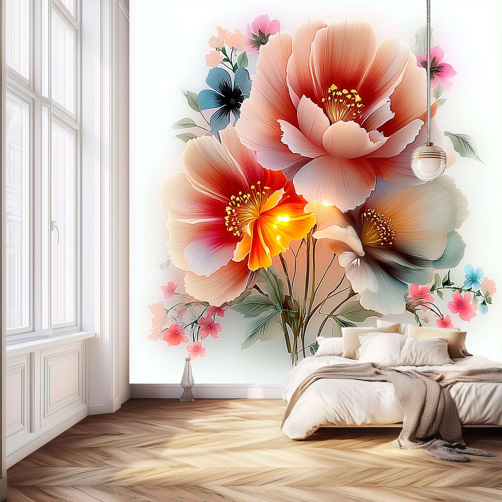 Romantische Bloemen Zachte Tint