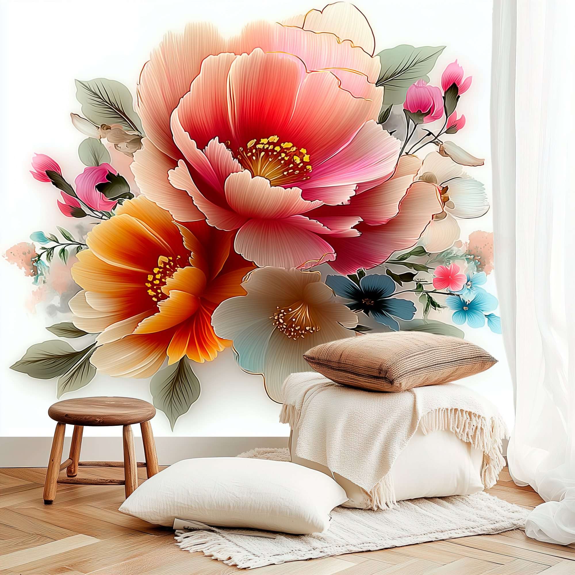 Zachte Bloemen in Pastelkleuren