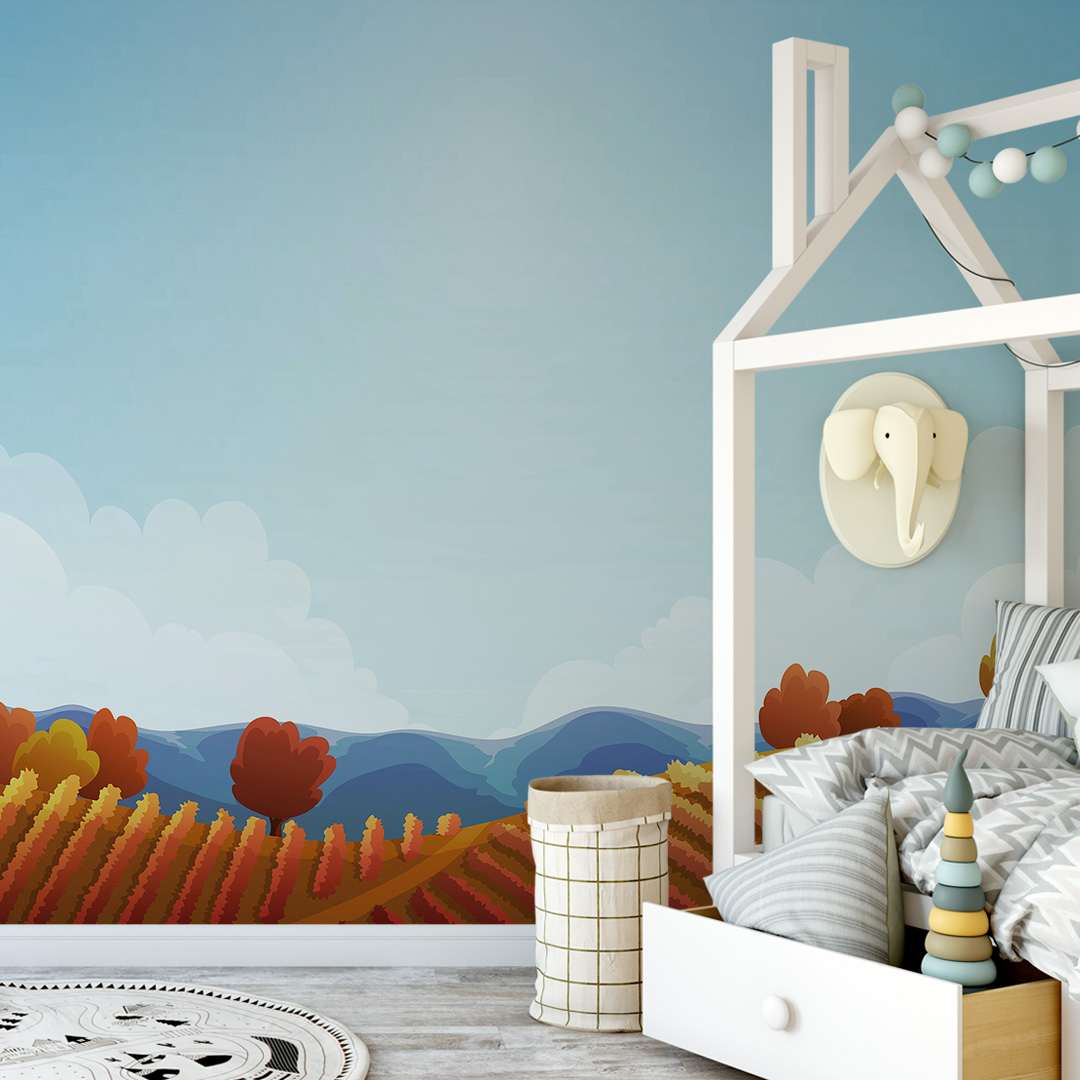 Kleurrijke Heuvels voor de Kinderkamer