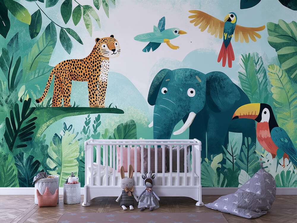 Olifant in de Tropische Jungle