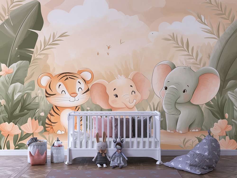 Vrolijke Jungledieren Kinderkamer